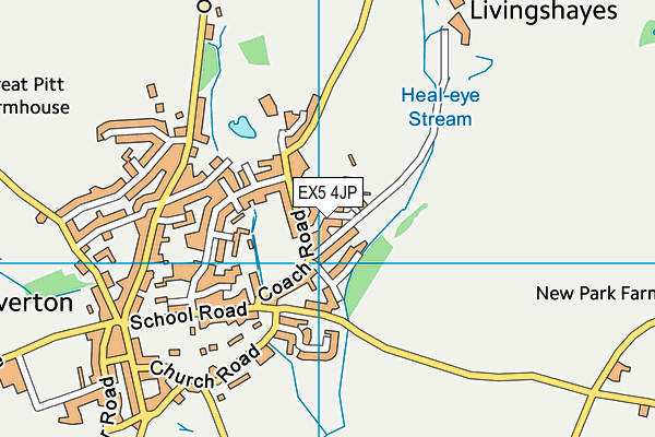 EX5 4JP map - OS VectorMap District (Ordnance Survey)