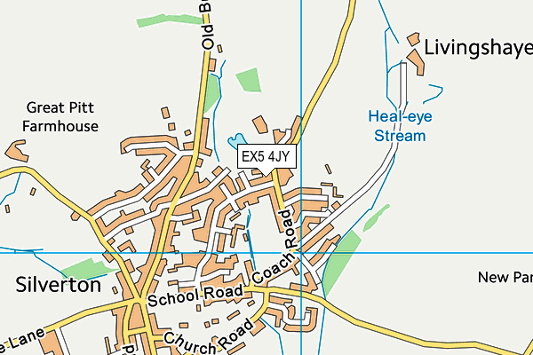 EX5 4JY map - OS VectorMap District (Ordnance Survey)