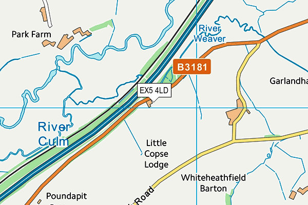 EX5 4LD map - OS VectorMap District (Ordnance Survey)