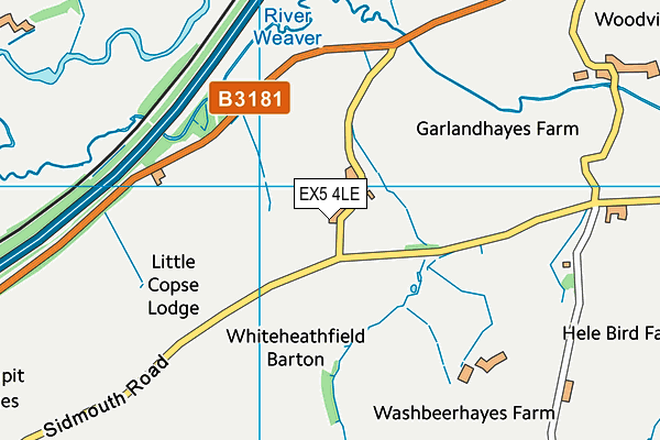 EX5 4LE map - OS VectorMap District (Ordnance Survey)