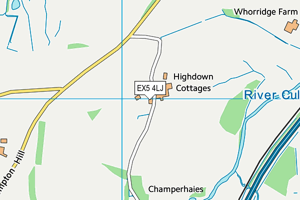 EX5 4LJ map - OS VectorMap District (Ordnance Survey)