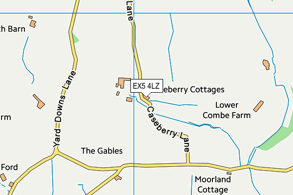 EX5 4LZ map - OS VectorMap District (Ordnance Survey)