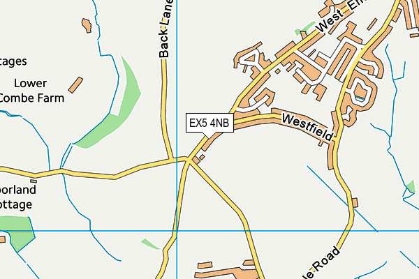 EX5 4NB map - OS VectorMap District (Ordnance Survey)