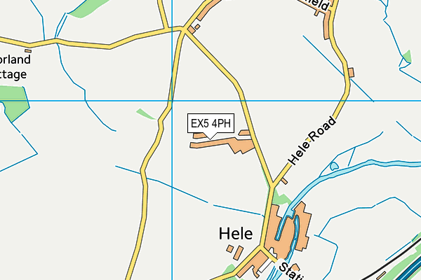 EX5 4PH map - OS VectorMap District (Ordnance Survey)