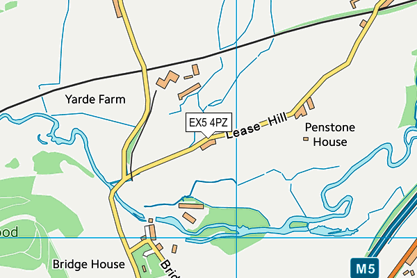 EX5 4PZ map - OS VectorMap District (Ordnance Survey)