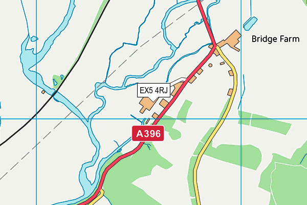 EX5 4RJ map - OS VectorMap District (Ordnance Survey)