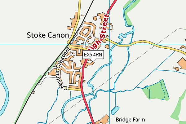 EX5 4RN map - OS VectorMap District (Ordnance Survey)