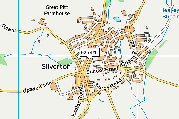 EX5 4YL map - OS VectorMap District (Ordnance Survey)