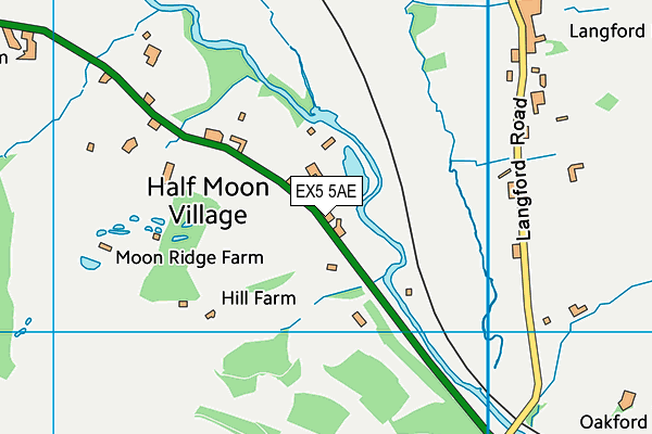 EX5 5AE map - OS VectorMap District (Ordnance Survey)