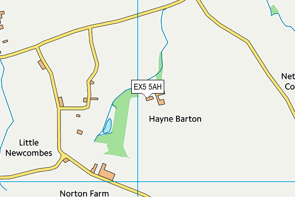 EX5 5AH map - OS VectorMap District (Ordnance Survey)