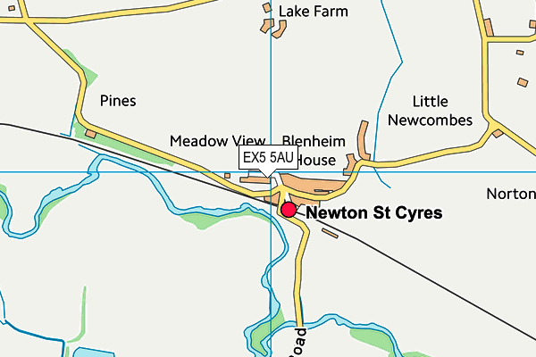 EX5 5AU map - OS VectorMap District (Ordnance Survey)