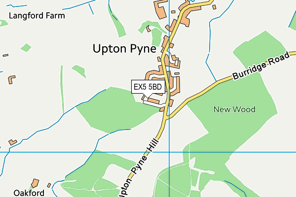 EX5 5BD map - OS VectorMap District (Ordnance Survey)