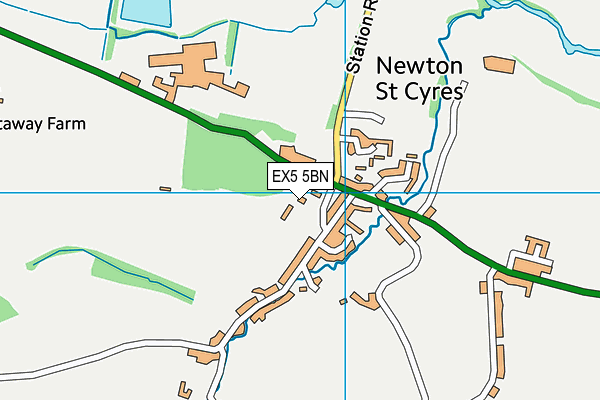 EX5 5BN map - OS VectorMap District (Ordnance Survey)