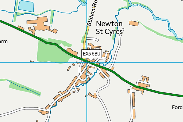 EX5 5BU map - OS VectorMap District (Ordnance Survey)