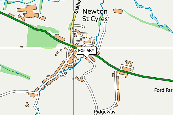 EX5 5BY map - OS VectorMap District (Ordnance Survey)