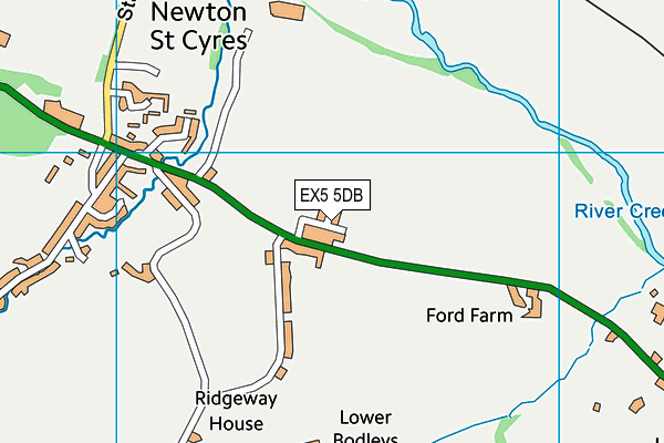 EX5 5DB map - OS VectorMap District (Ordnance Survey)