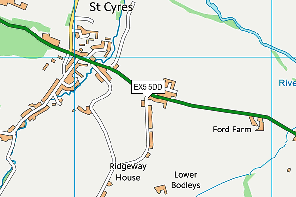 Newton St Cyres Primary School (Closed) map (EX5 5DD) - OS VectorMap District (Ordnance Survey)