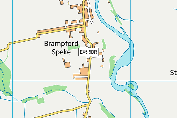 EX5 5DR map - OS VectorMap District (Ordnance Survey)