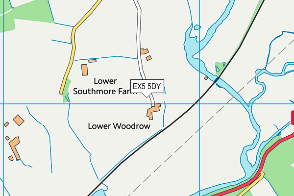 EX5 5DY map - OS VectorMap District (Ordnance Survey)