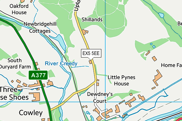 EX5 5EE map - OS VectorMap District (Ordnance Survey)