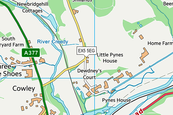 EX5 5EG map - OS VectorMap District (Ordnance Survey)