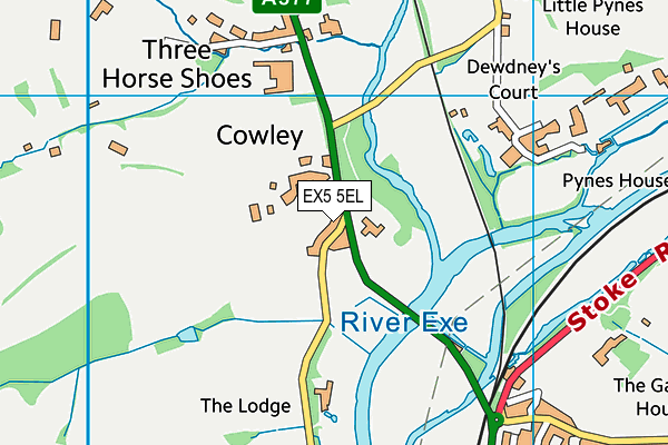 EX5 5EL map - OS VectorMap District (Ordnance Survey)