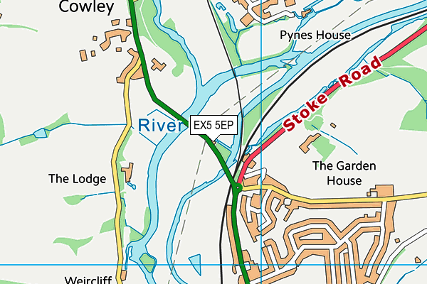 EX5 5EP map - OS VectorMap District (Ordnance Survey)