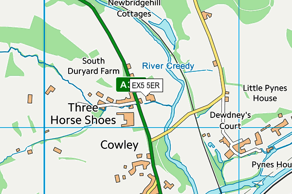 EX5 5ER map - OS VectorMap District (Ordnance Survey)