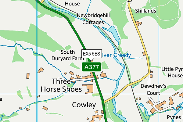 EX5 5ES map - OS VectorMap District (Ordnance Survey)