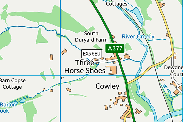 EX5 5EU map - OS VectorMap District (Ordnance Survey)