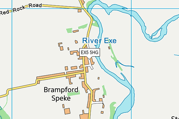 EX5 5HG map - OS VectorMap District (Ordnance Survey)