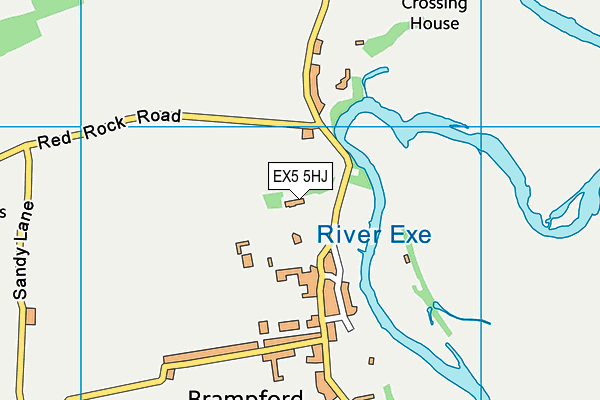 EX5 5HJ map - OS VectorMap District (Ordnance Survey)