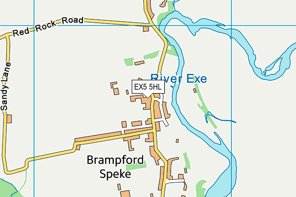 EX5 5HL map - OS VectorMap District (Ordnance Survey)