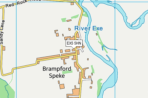 EX5 5HN map - OS VectorMap District (Ordnance Survey)