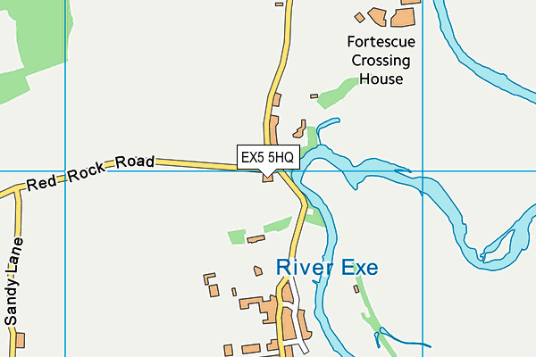 EX5 5HQ map - OS VectorMap District (Ordnance Survey)