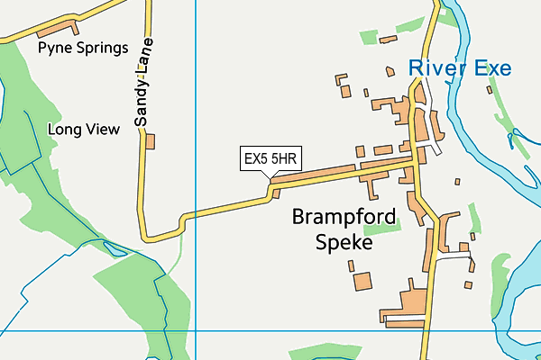 EX5 5HR map - OS VectorMap District (Ordnance Survey)