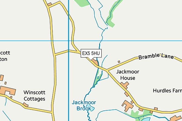 EX5 5HU map - OS VectorMap District (Ordnance Survey)