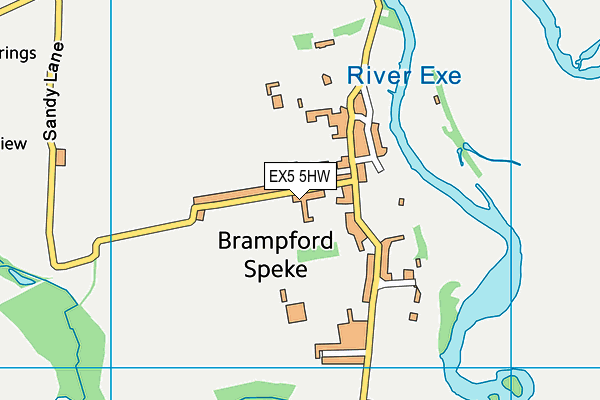 EX5 5HW map - OS VectorMap District (Ordnance Survey)