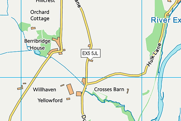 EX5 5JL map - OS VectorMap District (Ordnance Survey)