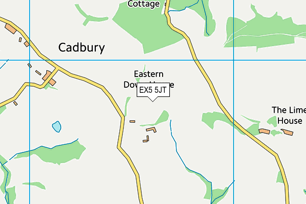 EX5 5JT map - OS VectorMap District (Ordnance Survey)