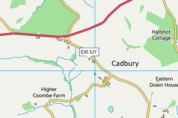 EX5 5JY map - OS VectorMap District (Ordnance Survey)