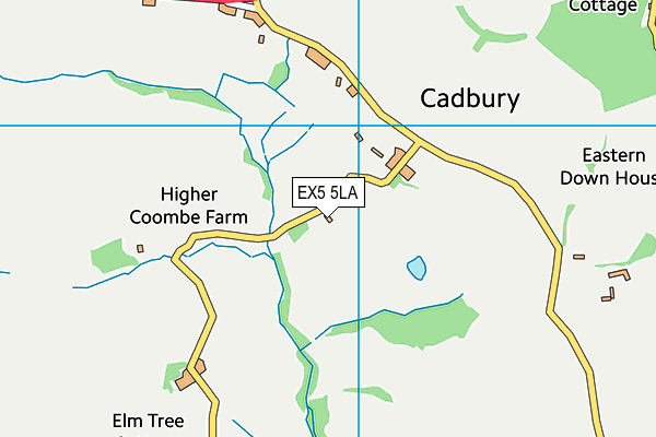 EX5 5LA map - OS VectorMap District (Ordnance Survey)