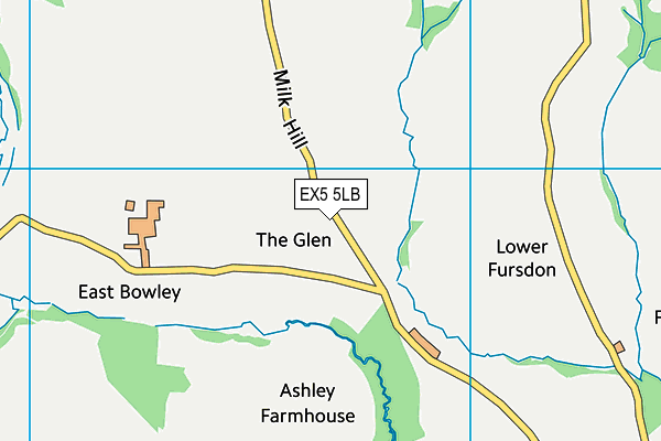 EX5 5LB map - OS VectorMap District (Ordnance Survey)