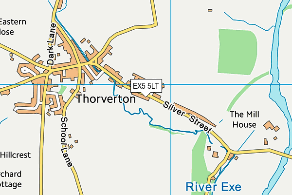 EX5 5LT map - OS VectorMap District (Ordnance Survey)