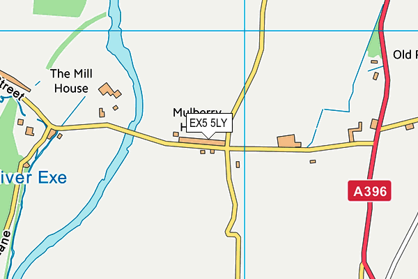 EX5 5LY map - OS VectorMap District (Ordnance Survey)