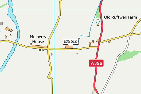 EX5 5LZ map - OS VectorMap District (Ordnance Survey)