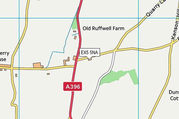 EX5 5NA map - OS VectorMap District (Ordnance Survey)