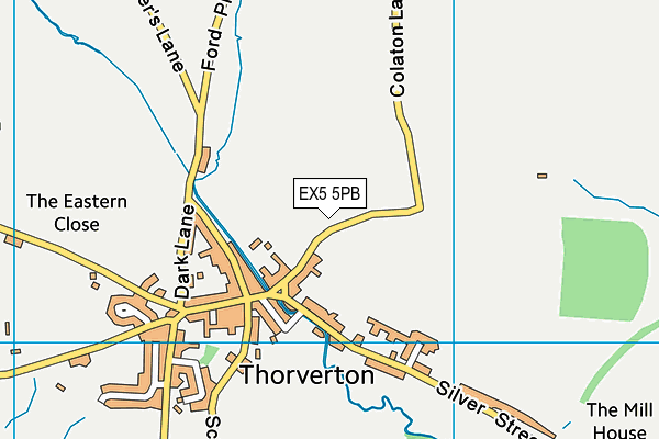 EX5 5PB map - OS VectorMap District (Ordnance Survey)
