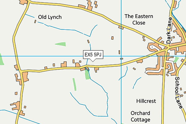 EX5 5PJ map - OS VectorMap District (Ordnance Survey)