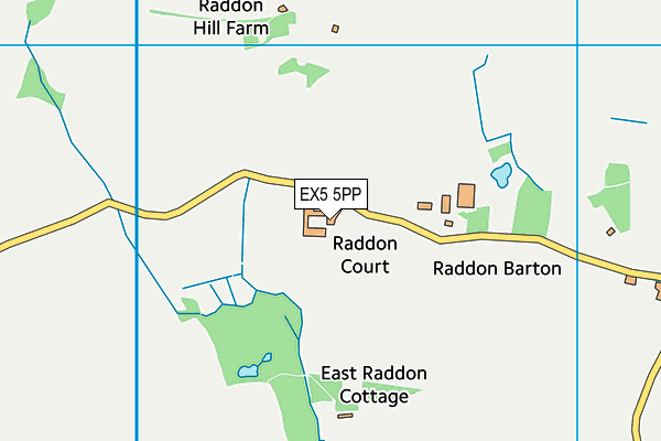 EX5 5PP map - OS VectorMap District (Ordnance Survey)